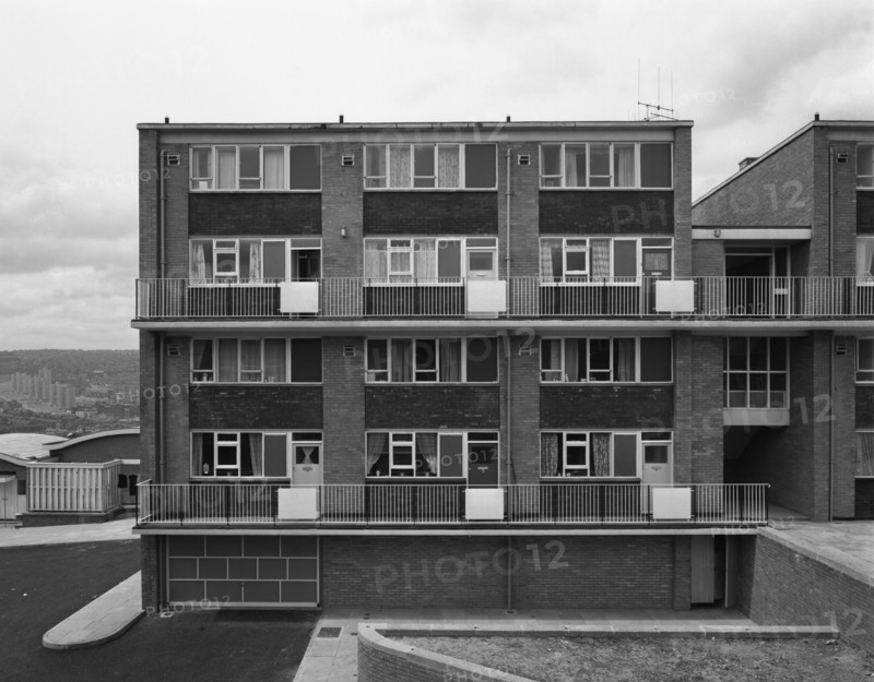 Woodside Maisonettes, Sheffield 13th August 1962. Artist: Michael Walters