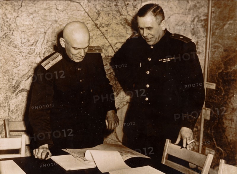 Unconditional surrender of the German armed forces, Rheims, France, World War II, 7 May 1945. Artist: Unknown