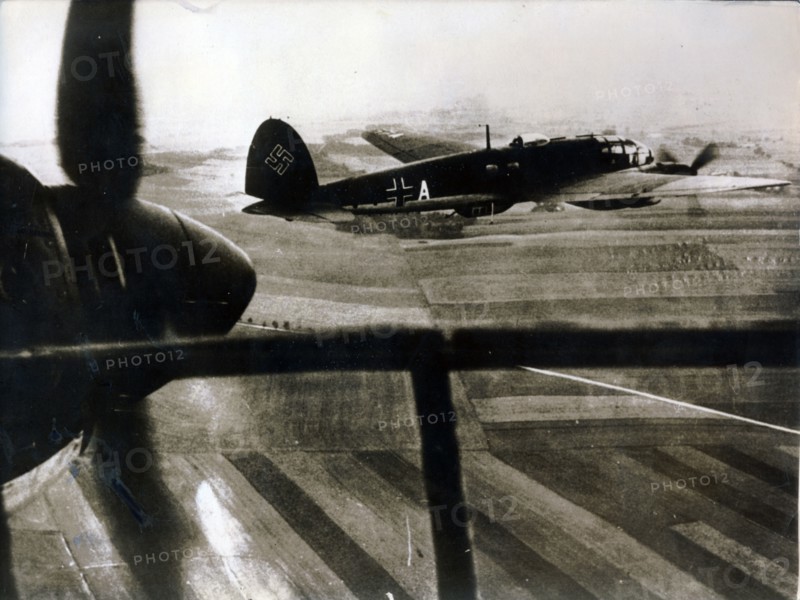 German aircraft on a reconnaissance mission, 1942. Artist: Unknown