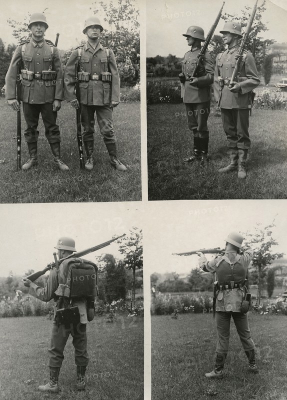 New field uniforms for the  German army, 1934.  Artist: Unknown.