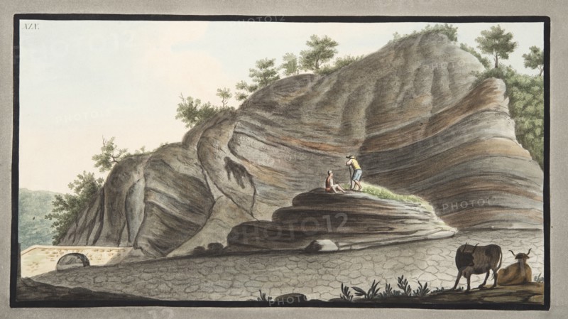 View of a section of a part of the cone of Astruni taken at the entrance of this volcano, 1776.