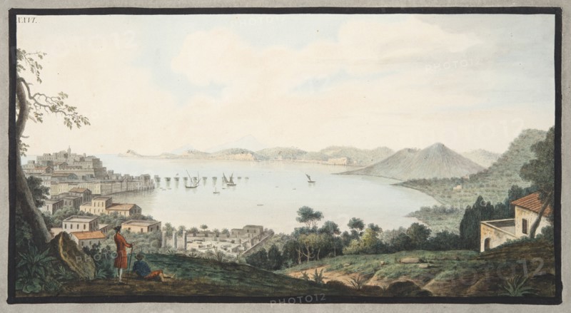 View taken from the spot known as Accademia near Puzzoli,  1776.