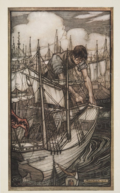 Gulliver Seizes The Enemy's Fleet, 1909.