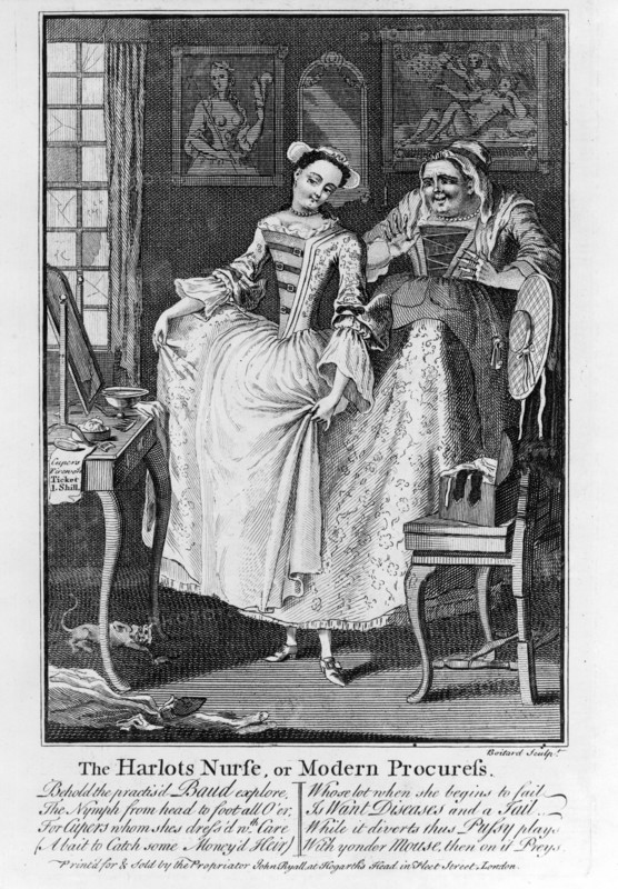 The Harlots Nurse or Modern Procuress, 1750.