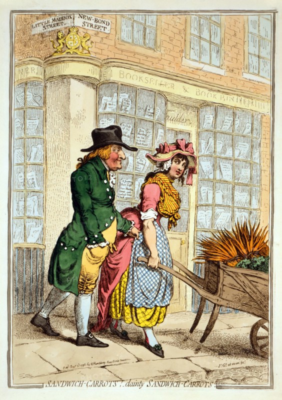 Sandwich Carrots: dainty Sandwich Carrots, 1796.
