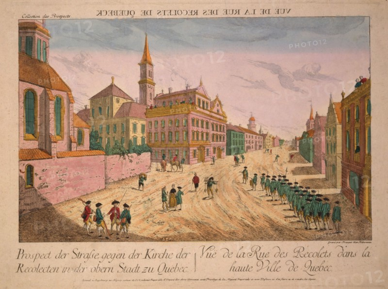 Vuë de la Rue des Recolets de Quebeck, c. 1770s.