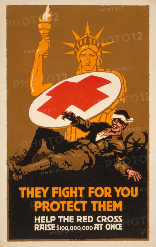 Fundraising Poster for the Red Cross, 1917.