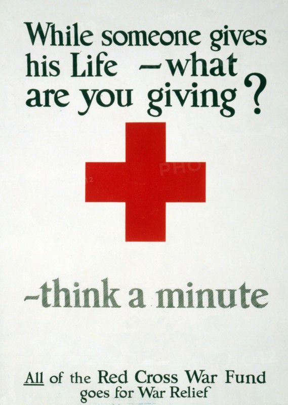 Fundraising Poster for the Red Cross, 1917.
