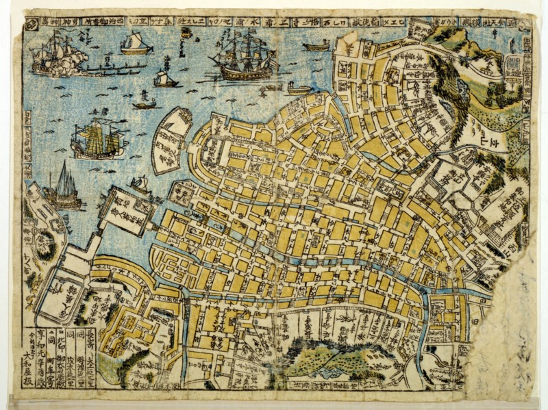 Map of Nagasaki, c1801.