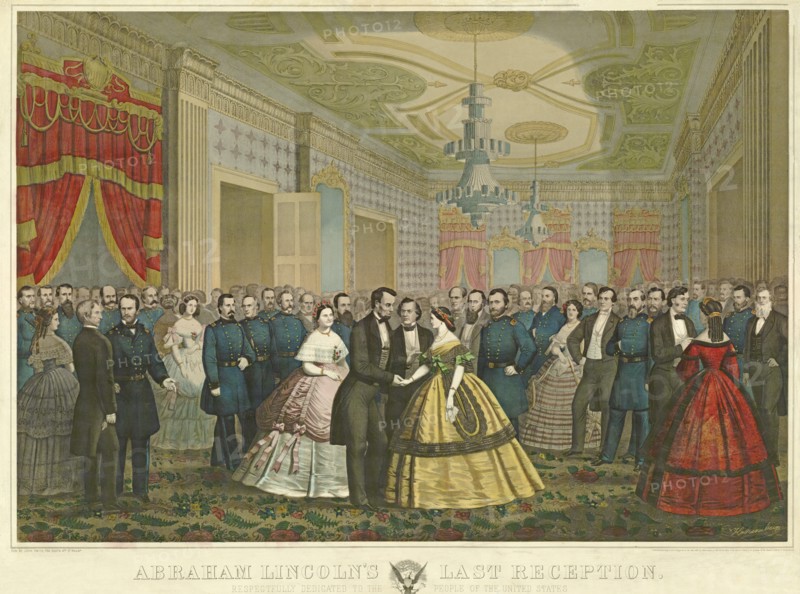Abraham Lincoln's Last Reception, 1865.