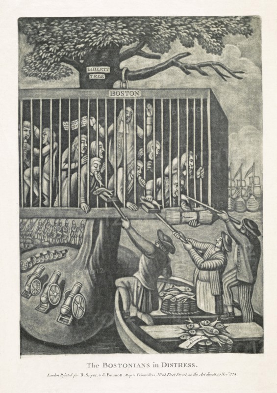 The Bostonians in Distress, 1774.
