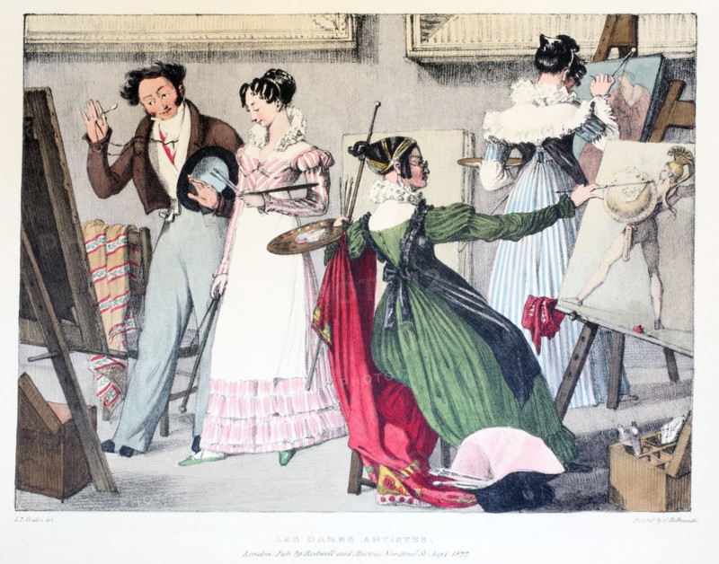 Les Dames Artistes, 1820.