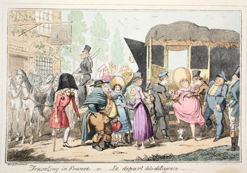 Traveling in France or Le Depart de la diligence, 1835.