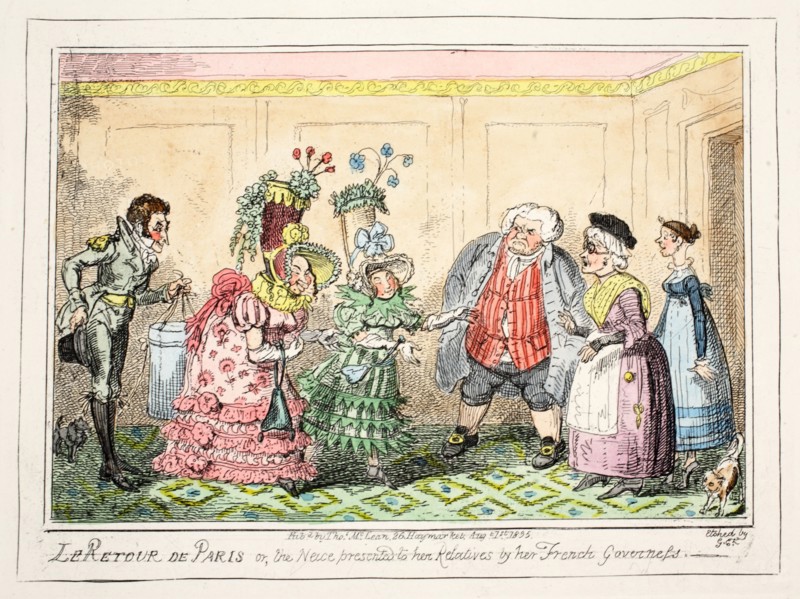 Le Retour de Paris, or, the Neice presented to her Relatives by her French Governess, 1835.