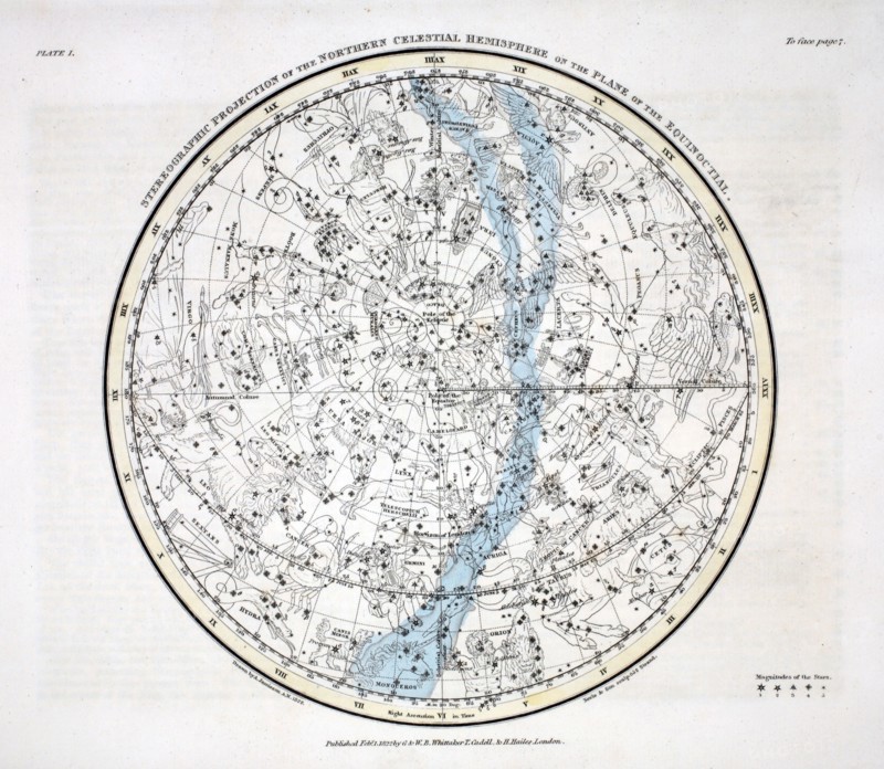 The Northern Hemisphere, 1822.