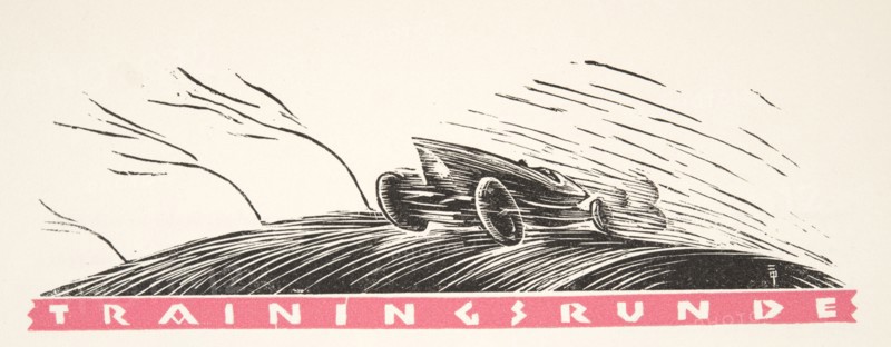 Illustration from Styl, pub. 1922 (pochoir Print)