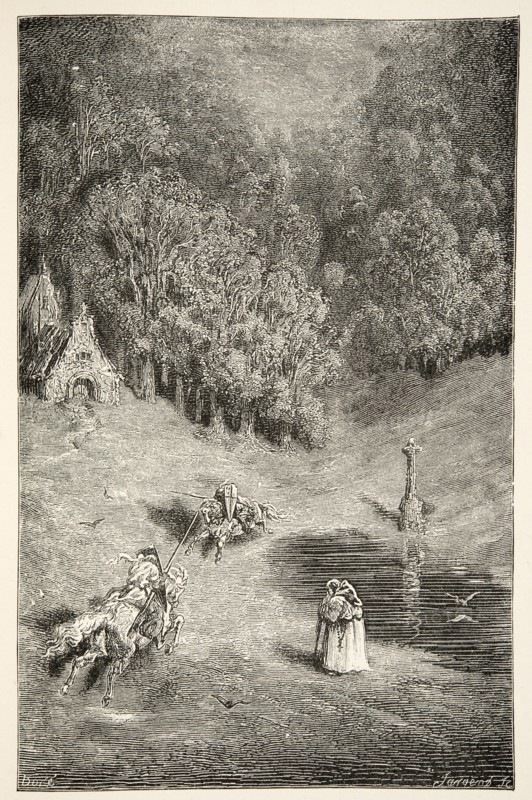The Encounter between Arthur and Pellinore, from Stories of the Days of King Arthur by Charles Henry