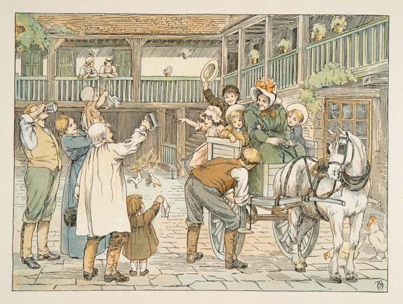 The Ostler,  from Four and Twenty Toilers, pub. 1900 (colour lithograph)