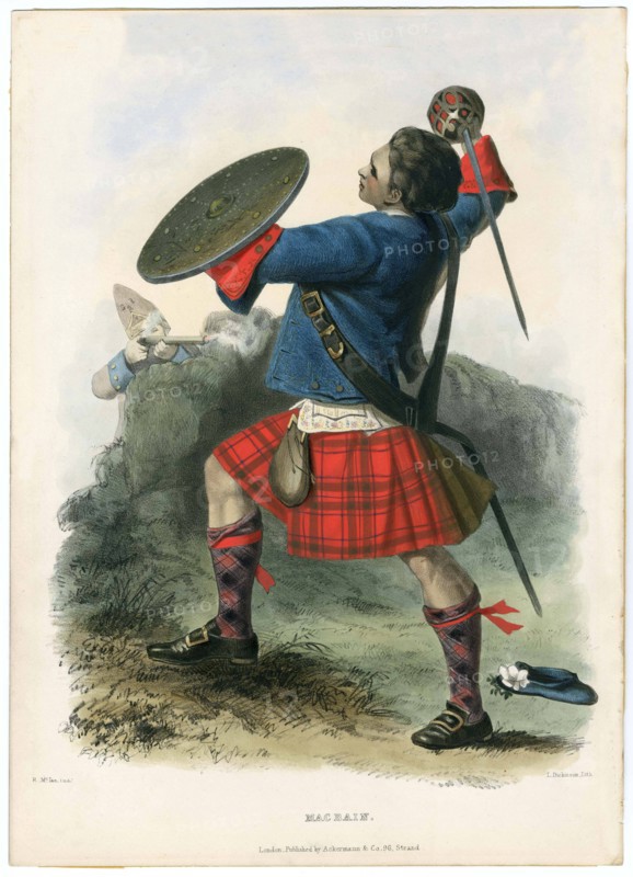 Macbain, from The Clans of the Scottish Highlands, pub. 1845 (colour lithograph)