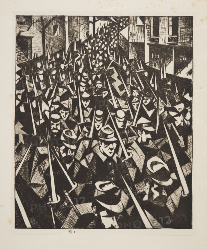 A Dawn, 1914, pub. 1915. Creator: Christopher Richard Wynne Nevinson (1889 ? 1946) .