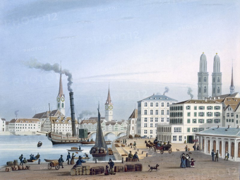 Zurich,  19th Century. Creator: Swiss School (19th Century).