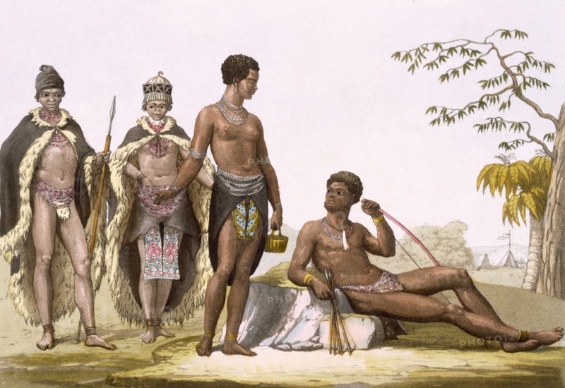 Vol II Gonqui Hottentots of the Cape?, c1820-39. Creator: Gallo Gallina (1796-1874).