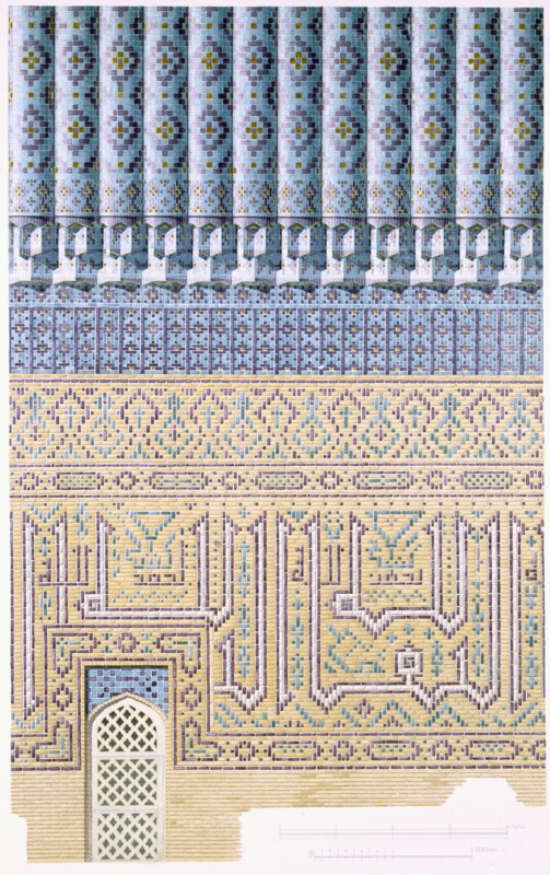 Decorative details of the Cupola, from ground level up, pub. 1905. Creator: Russian School.