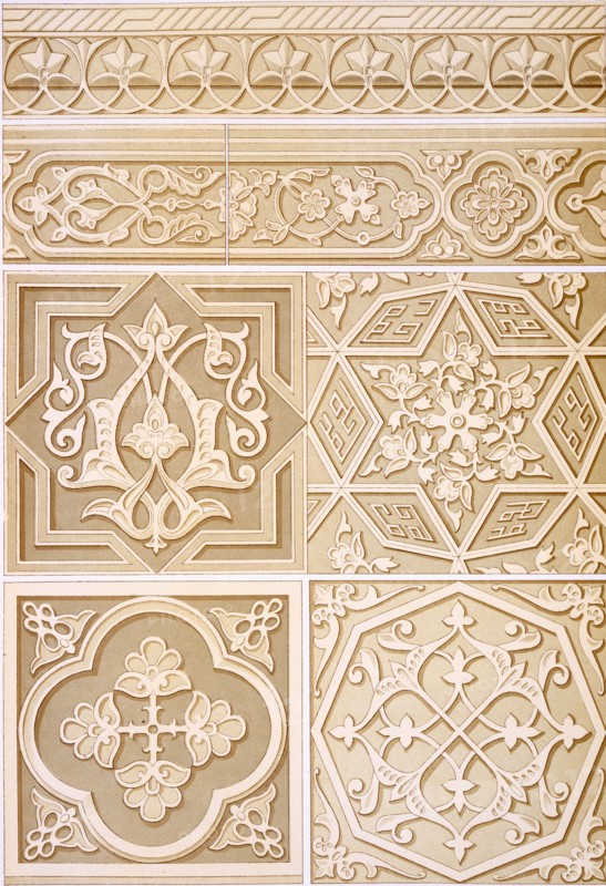 Detailed studies of Architectural Decoration, pub. 1883. Creator: Alhusain Fawzy (19th century).