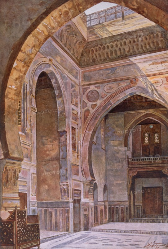 Mosque and Madrasa of Sultan Al-Ghuri, pub. 1949. Creator: Alhusain Fawzy (19th century).