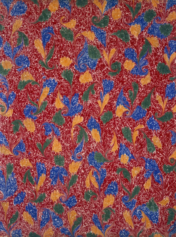 Marble endpaper, 1950s. Creator: English School (20th Century).