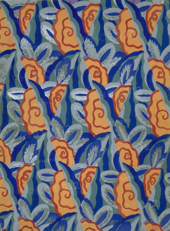 Wallpaper design by Maison Gaillard, pub. 1930.  Creator: French School (20th Century).