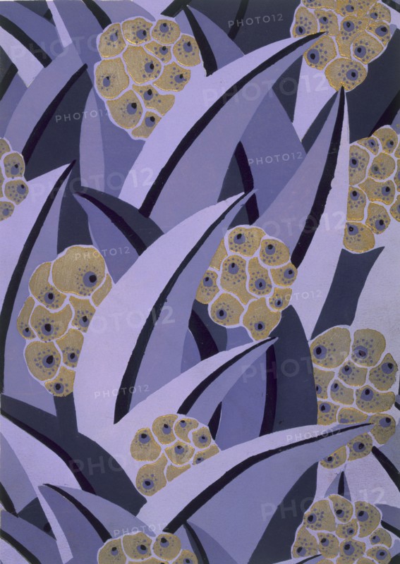 Wallpaper design by Maison Gaillard, pub. 1930. Creator: French School (20th Century).