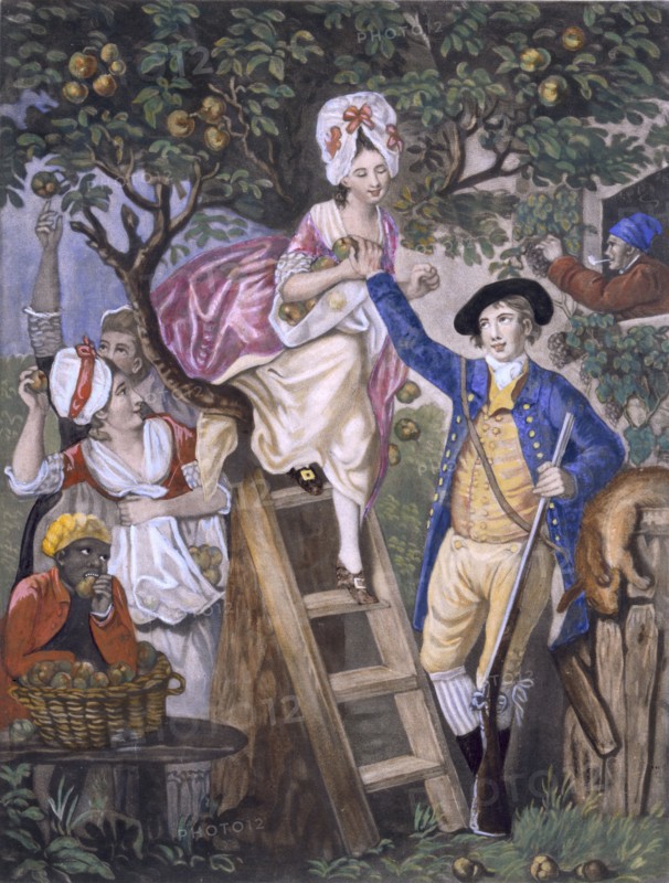 Autumn, Negro Servant. Creator: John Collet (c. 1725-80) after.