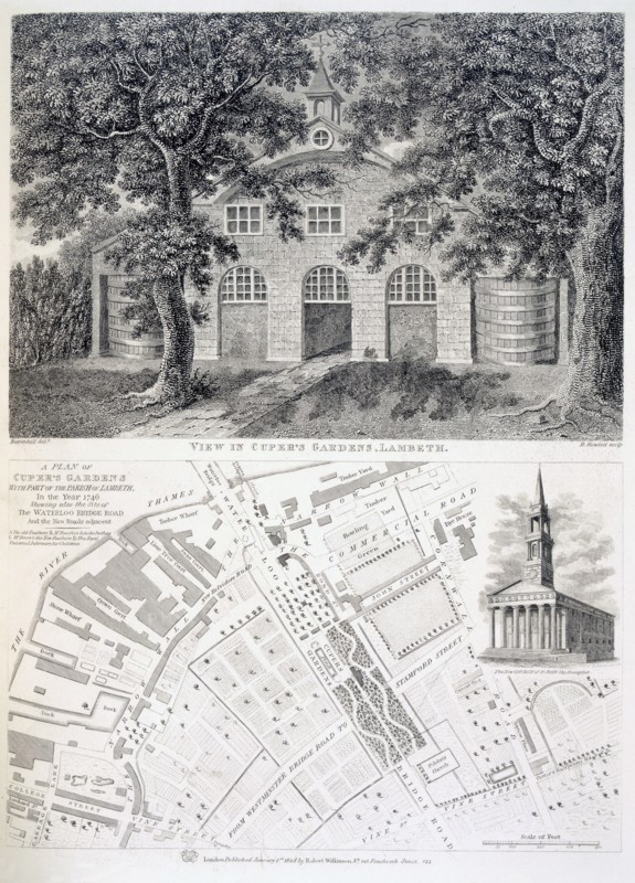 Cuper's Gardens, Lambeth, 1746. Creator: English School (18th Century).