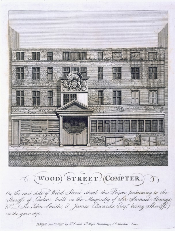 Wood Street,  Compter, pub. 1793. Creator: English School (17th Century).