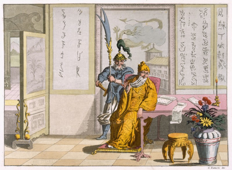 Chinese Taoist religious leaders: The Divinity Kuan-ti, c1820-30. Creator: Italian School (19th Century).