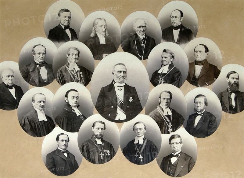 Group of portraits of the representatives of the Catholic church in Moscow, 1860s.  Artist: Scherer Nabholz & Co