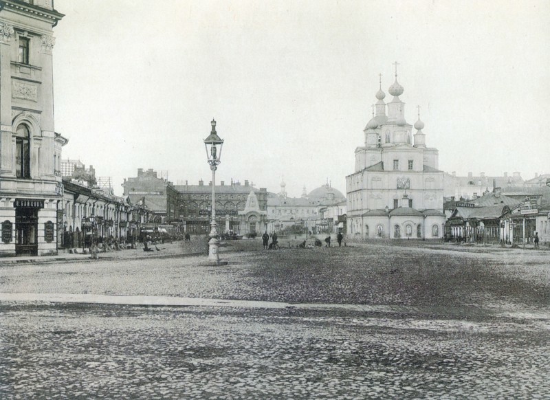 Okhotny Ryad (Hunting Row), Moscow, Russia 1880s. Artist: Unknown
