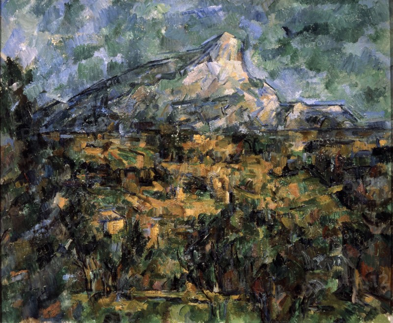 'Landscape in Aix (Mont Sainte-Victoire)', c1906.  Artist: Paul Cezanne