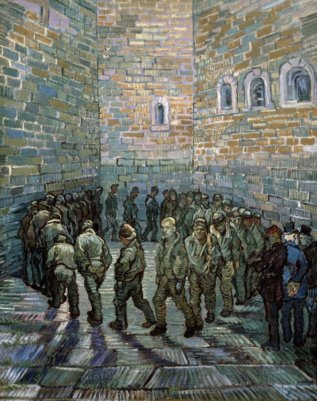The Prison Courtyard', 1890.  Artist: Vincent van Gogh