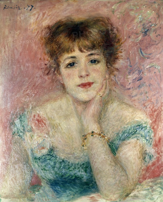 'Portrait of the Actress Jeanne Samary', 1877.  Artist: Pierre-Auguste Renoir