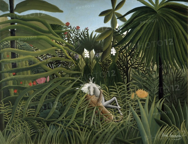 'Jaguar attacking a Horse', 1910.  Artist: Henri Rousseau