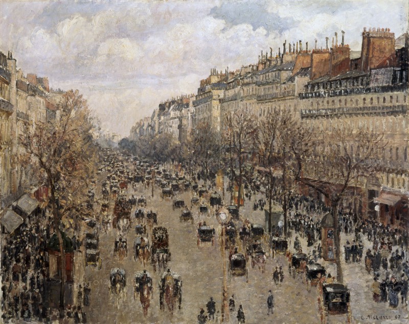 'Boulevard Montmartre in Paris', 1897. Artist: Camille Pissarro
