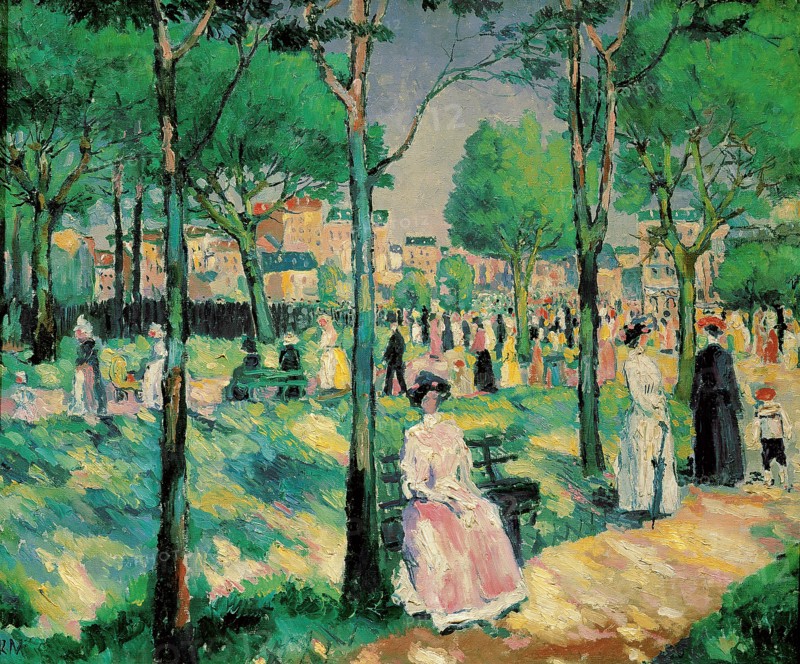 'On the Boulevard', 1903.  Artist: Kazimir Malevich
