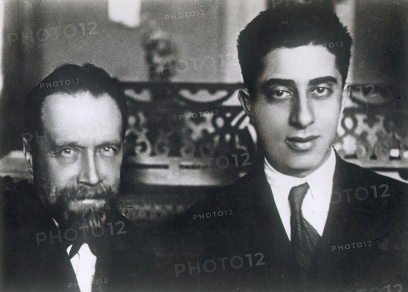 Composers Nikolai Myaskovsky and Aram Khachaturian, 1933. Artist: Unknown