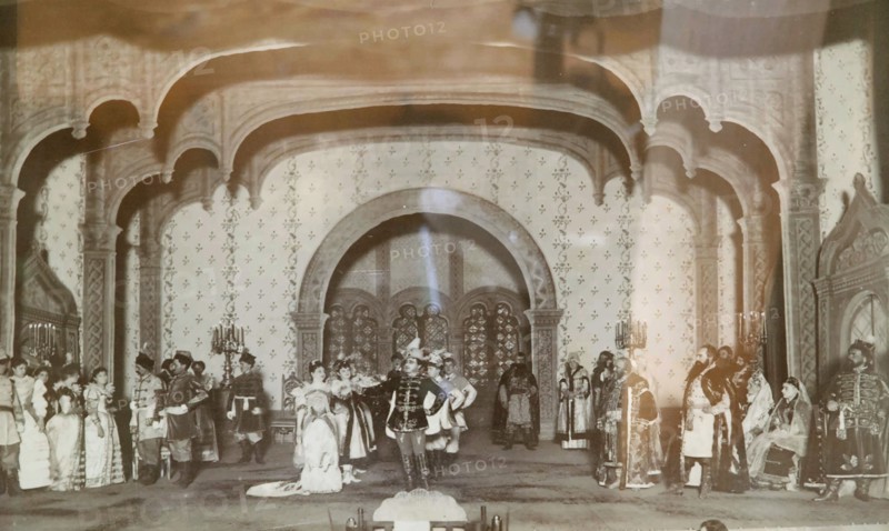 Scene from Alexander Ostrovsky's play 'False Dmitriy', Maly Theatre, Moscow, Russia, 1870s. Artist: Unknown