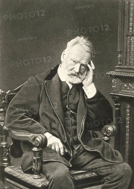 Victor Hugo, French author, 1879. Artist: Count Stanislaw Walery