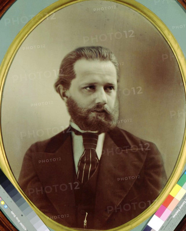 Peter Tchaikovsky, Russian composer, 19th century. Artist: Michail Michailovich Panov