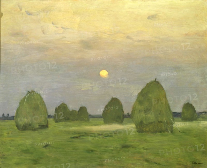 'Twilight, The Haystacks', 1899.  Artist: Isaak Levitan