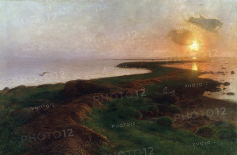 'Sunset in a Lagoon', 1897.  Artist: Hans Ole Brasen